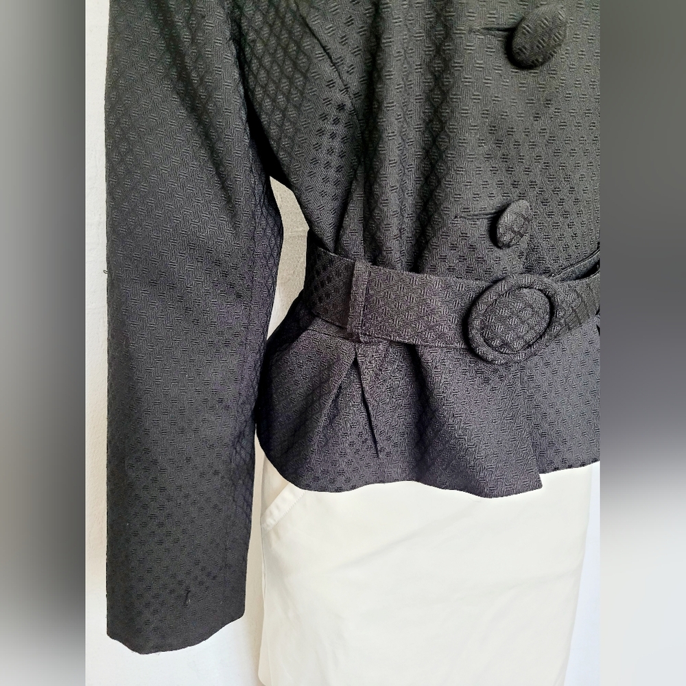 Georgio Sant'Angelo Women Business/Office/Carrer Blazer Jacket Textured Black 18 - Picture 16 of 16